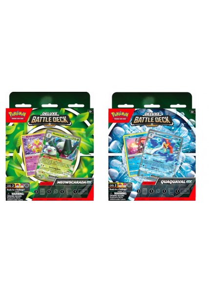 Pokemon - Deluxe Battle Deck: Meowscarada Ex or Quaquaval Ex